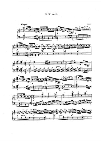 Sonate N°3 Partitions gratuites